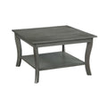 Convenience Concepts American Heritage Square Coffee Table, Wirebrush Dark Gray