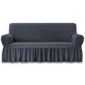 NIcEEc Sofa Slipcover Dark grey Sofa cover 1 Piece Easy Fitted Sofa couch cover Universal High Stretch Durable Furniture Protect