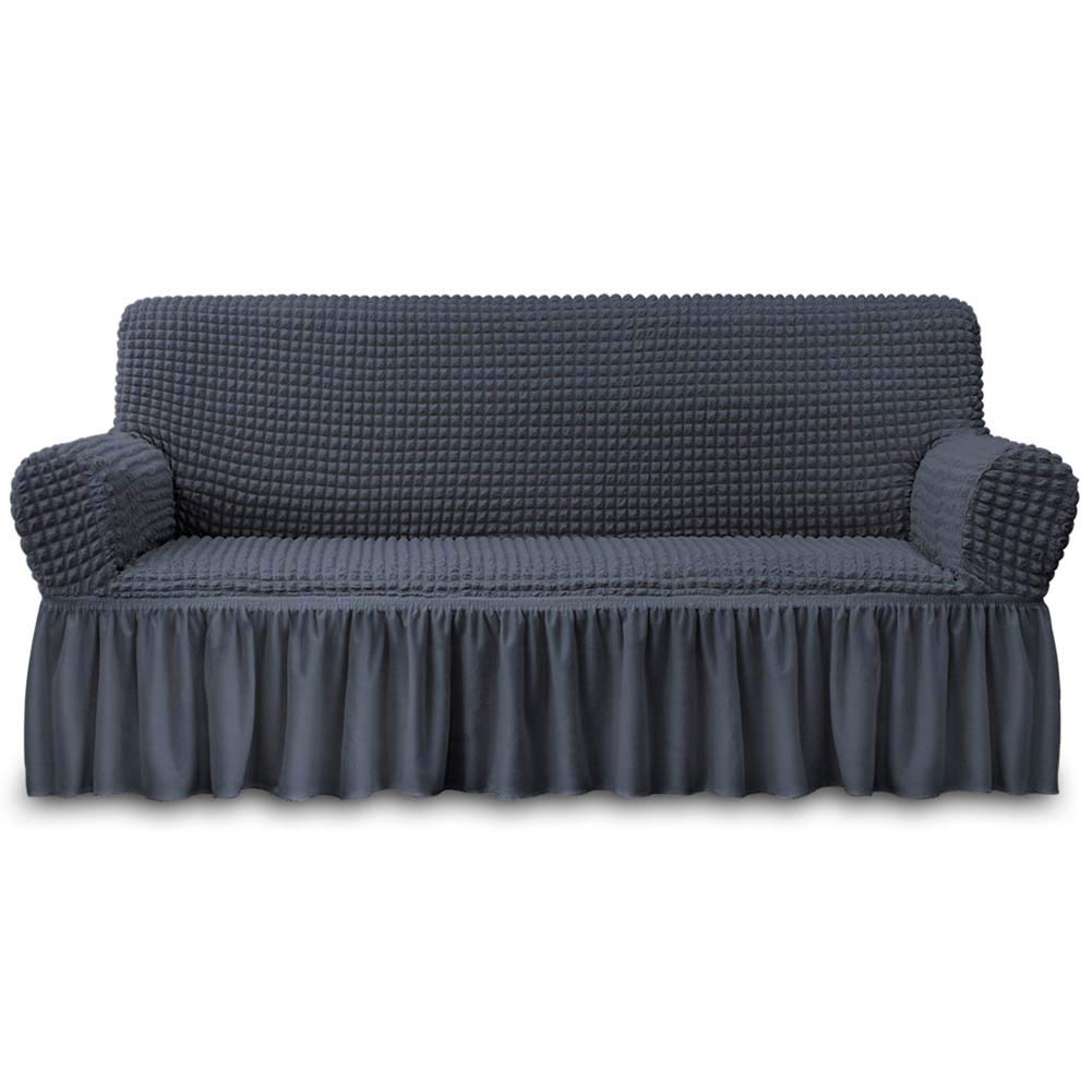 NIcEEc Sofa Slipcover Dark grey Sofa cover 1 Piece Easy Fitted Sofa couch cover Universal High Stretch Durable Furniture Protect