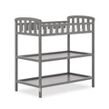 Dream On Me Emily Changing Table In Steel Grey, Comes With 1 Changing Pad, Features Two Shelves, Portable Changing Station, Made