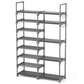 ROJASOP Shoe Rack, Shoe Storage Organizer for Closet Entryway Garage Bedroom, 8 Tier Tall Metal Shoe Shelf for 26-32 Pairs Boots