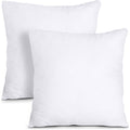 Utopia Bedding Throw Pillows Insert (Pack of 2, White) - 17 x 17 Inches Bed and Couch Pillows - Indoor Decorative Pillows