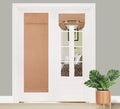 PI Blackout French Door Curtain,Privacy Thermal Insulated Door Window Curtain with hook and loop for Glass Door/Front Door/Slidi