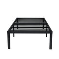 EMODA 16 Inch Platform Twin XL Bed Frames No Box Spring Needed, Heavy Duty MetalBed Frame, Noise Free, Easy Assembly, Black