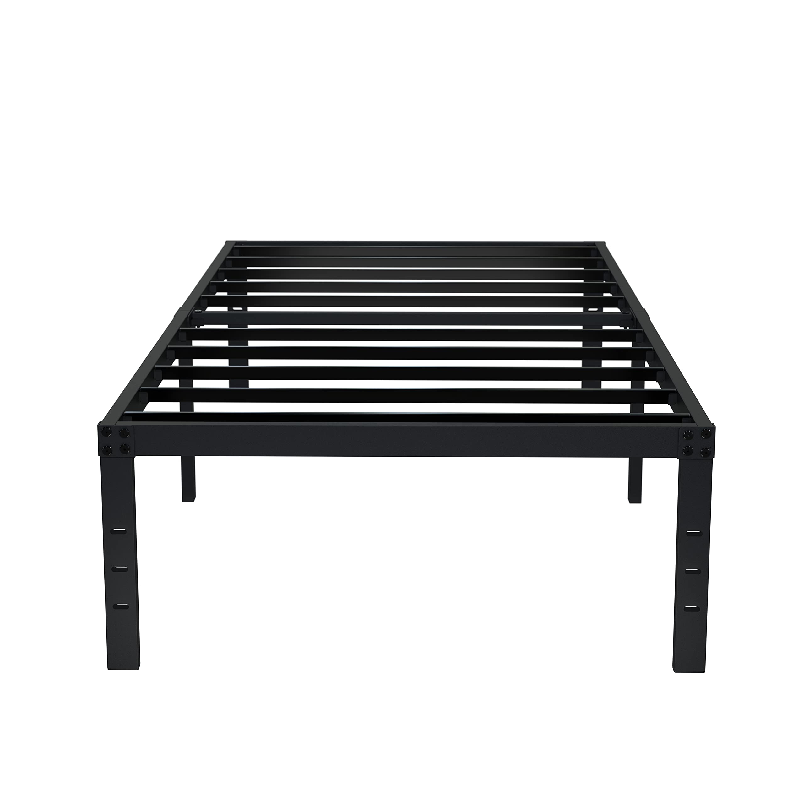 EMODA 16 Inch Platform Twin XL Bed Frames No Box Spring Needed, Heavy Duty MetalBed Frame, Noise Free, Easy Assembly, Black