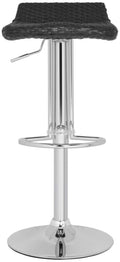 Safavieh Home Collection Juji Wicker Black Adjustable Swivel Gas Lift 24-32.5-inch Bar Stool