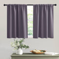 RYB HOME Bathroom Window Curtains - Blackout Curtains Small Window Short Drapes for Kitchen Bedroom Living Room Kids Nursery Roo