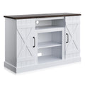 BELLEZE Industrial 47 Inch Rustic Wood TV Stand & Media Entertainment Center Console Table for TVs up to 50 Inch with Open Stora