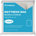 Queen Mattress Bags for Moving 2 Pack Bed Mattress Storage Bags 4 Mil Mattress Cover for Moving - Super Thick Heavy Duty Waterpr