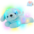 Glow Guards 15 Blue Light up Puppy Dog Stuffed Animal Soft Plush Toy Pillow with LED Night Lights Glow Bedtime Pal Christmas C