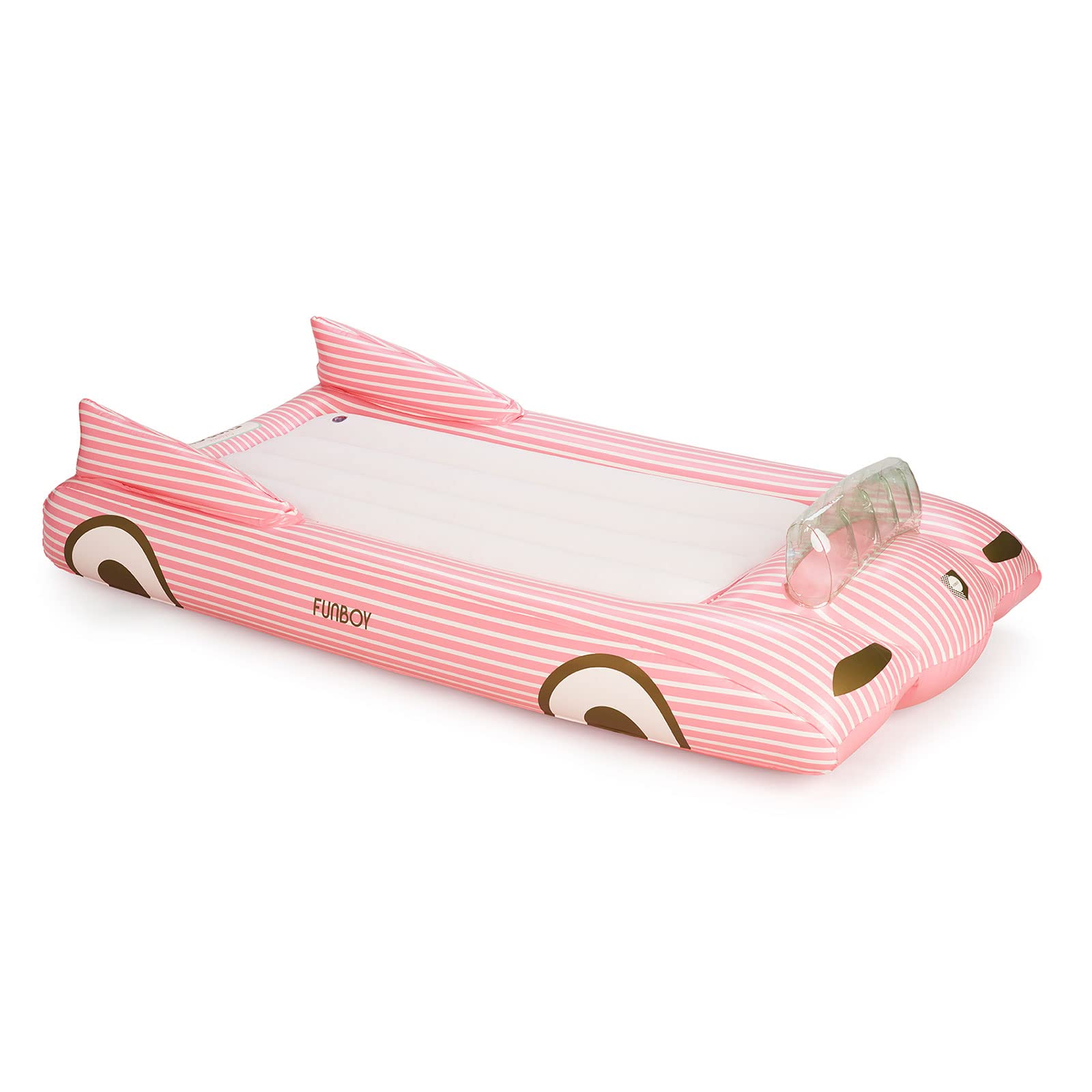FUNBOY Kids Pink Inflatable Travel Bed & Mattress. Perfect for Sleepovers. Includes Carrying Case Storage Bag, Twin
