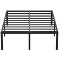 EMODA 20 Inch Tall Full Size Bed Frame with Large Storage Space, Easy Assembly Heavy Duty Metal Platform No Box Spring Needed, N