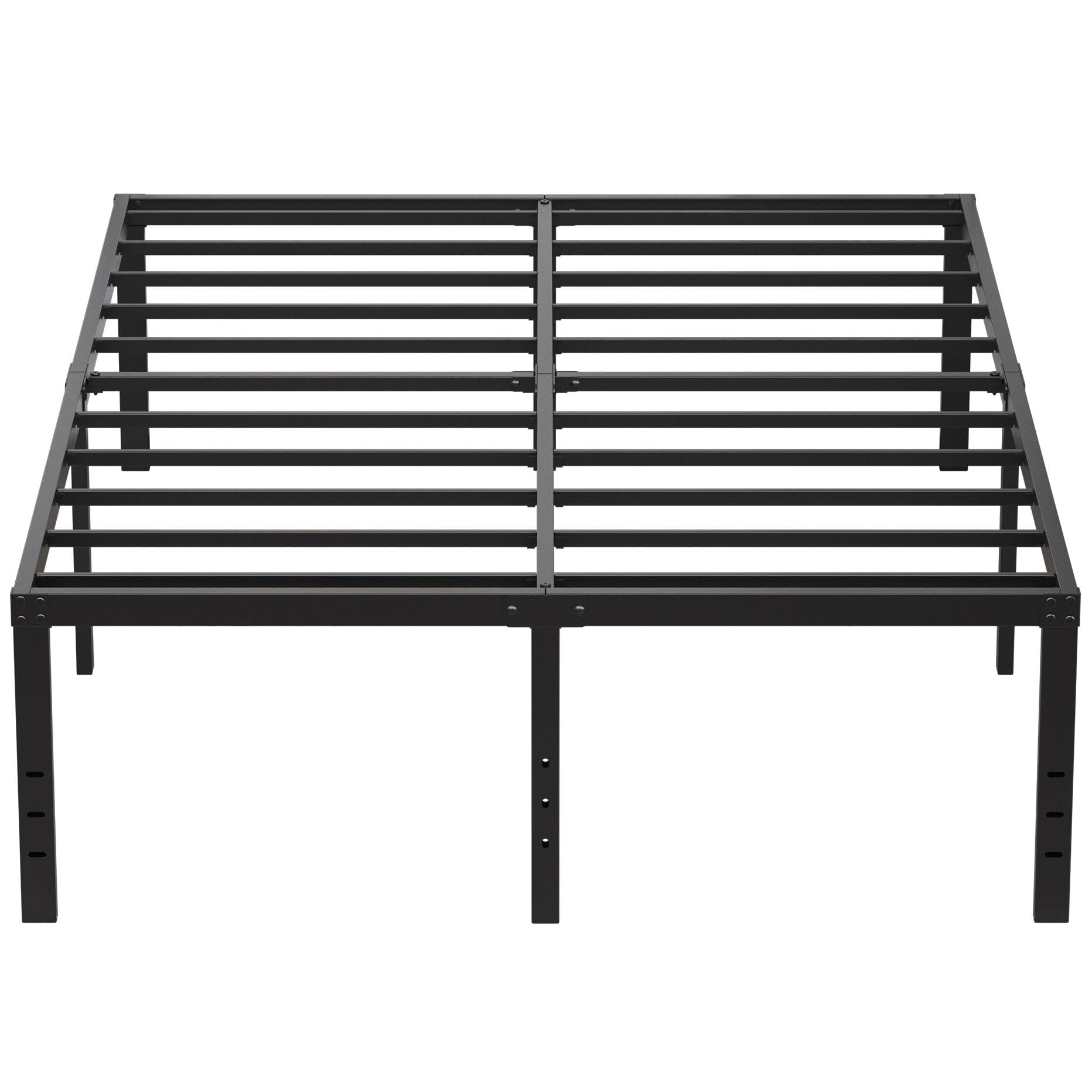 EMODA 20 Inch Tall Full Size Bed Frame with Large Storage Space, Easy Assembly Heavy Duty Metal Platform No Box Spring Needed, N