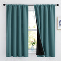 NICETOWN 100% Blackout Curtain Panels, Thermal Black Liner Curtains for Nursery Room, Noise Reducing and Cold Blocking Drapes fo