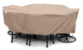 KoverRoos Weathermax 41452 X-Large Dining Set Cover, 132 by 74 by 28-Inch, Toast