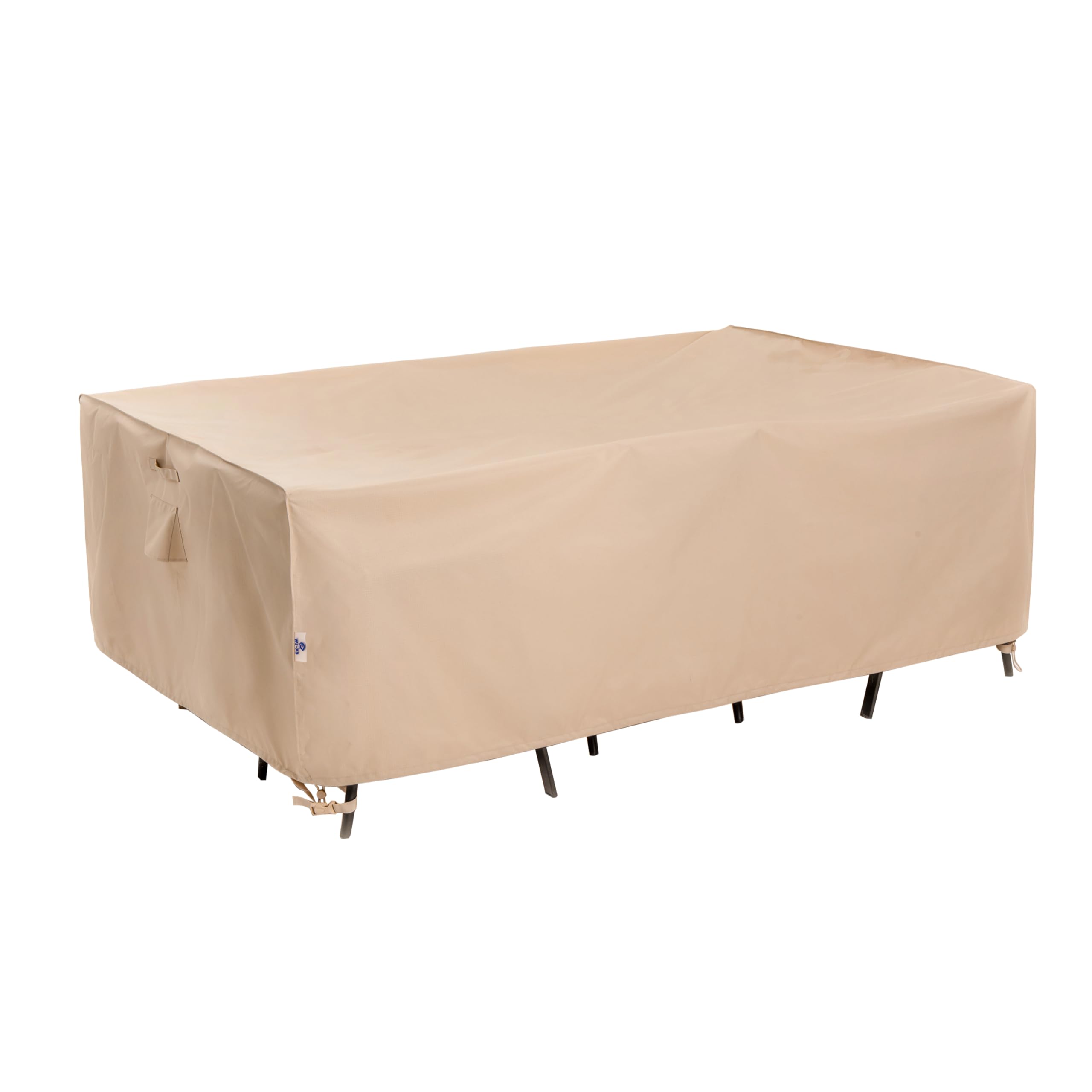WJ-X3 Large Rectangular Outdoor Sectional Furniture Set Cover Waterproof, Dining Table Cover Wind Resistant, 160W x 90D x 36H in