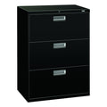 HON 673LP 600 Series 30-Inch by 19-1/4-Inch 3-Drawer Lateral File, Black