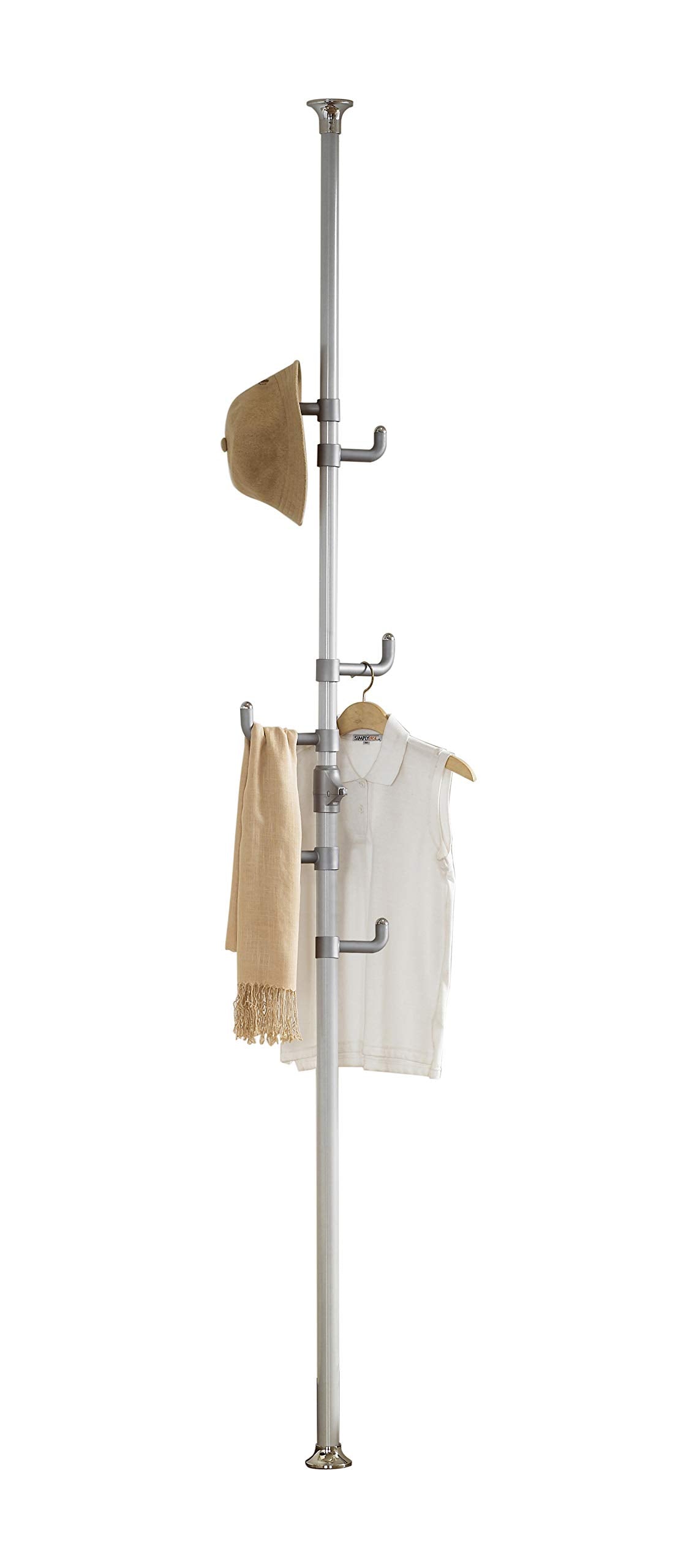PRINCE HANGER, One Touch Steel Coat Rack, freestanding coat rack, for Clothes, Hats, Purse, Bags, for Living Room, Bed Room, Hom