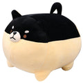 sofipal Shiba Inu Dog Plush Pillow,Cute Corgi Shiba Inu Stuffed Animal Toy Doll Gifts for Valentine,Christmas (Black, 15.7 inch)