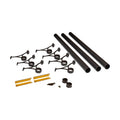 OUTWATER 24 Bar Foot Rail Kit - Complete Undercounter Mount Hardware and Tubing, Oil Rubbed Bronze Finish