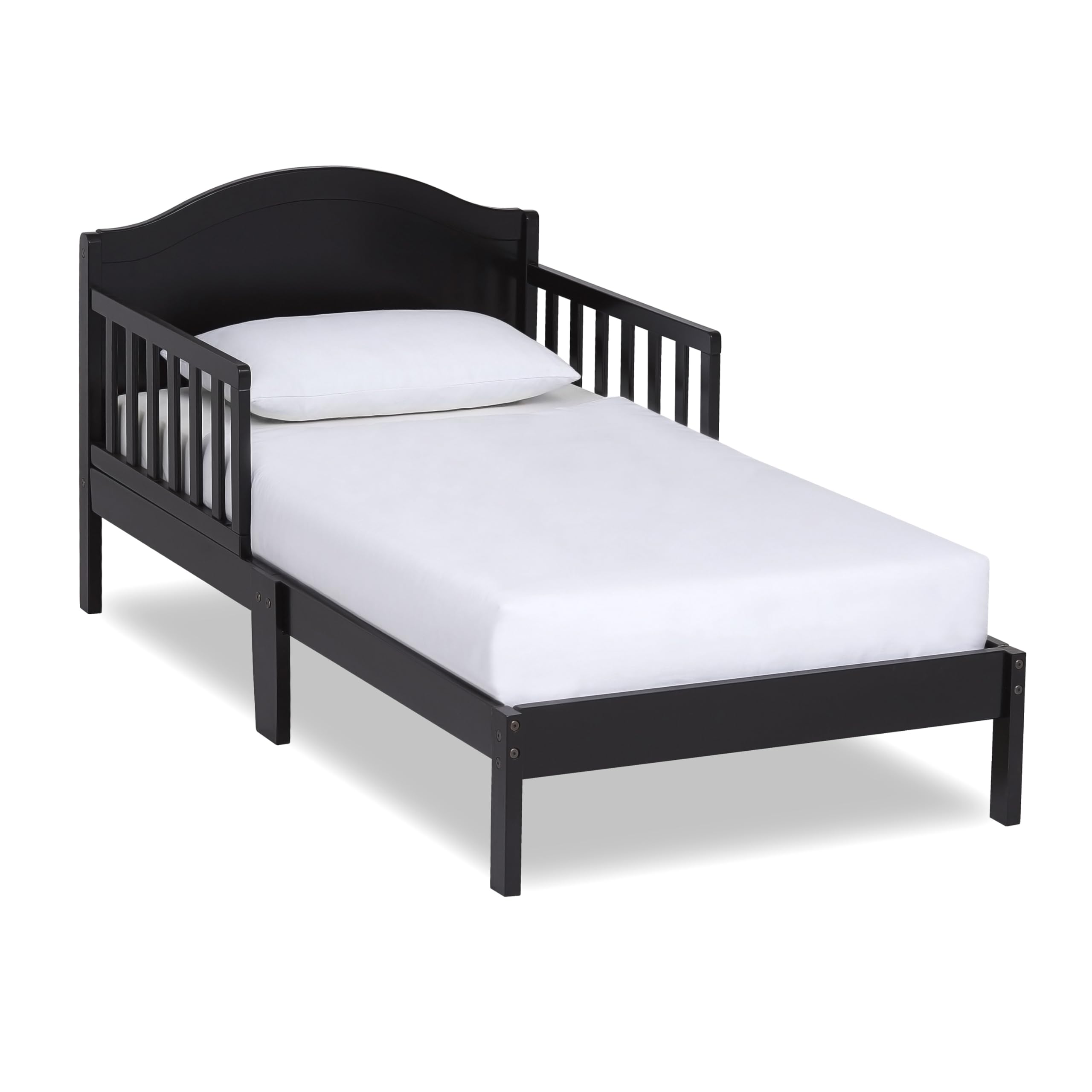 Dream On Me Sydney Toddler Bed in Black, Greenguard Gold Certified, JPMA Certified, Low To Floor Design, Non-Toxic Finish, Safet