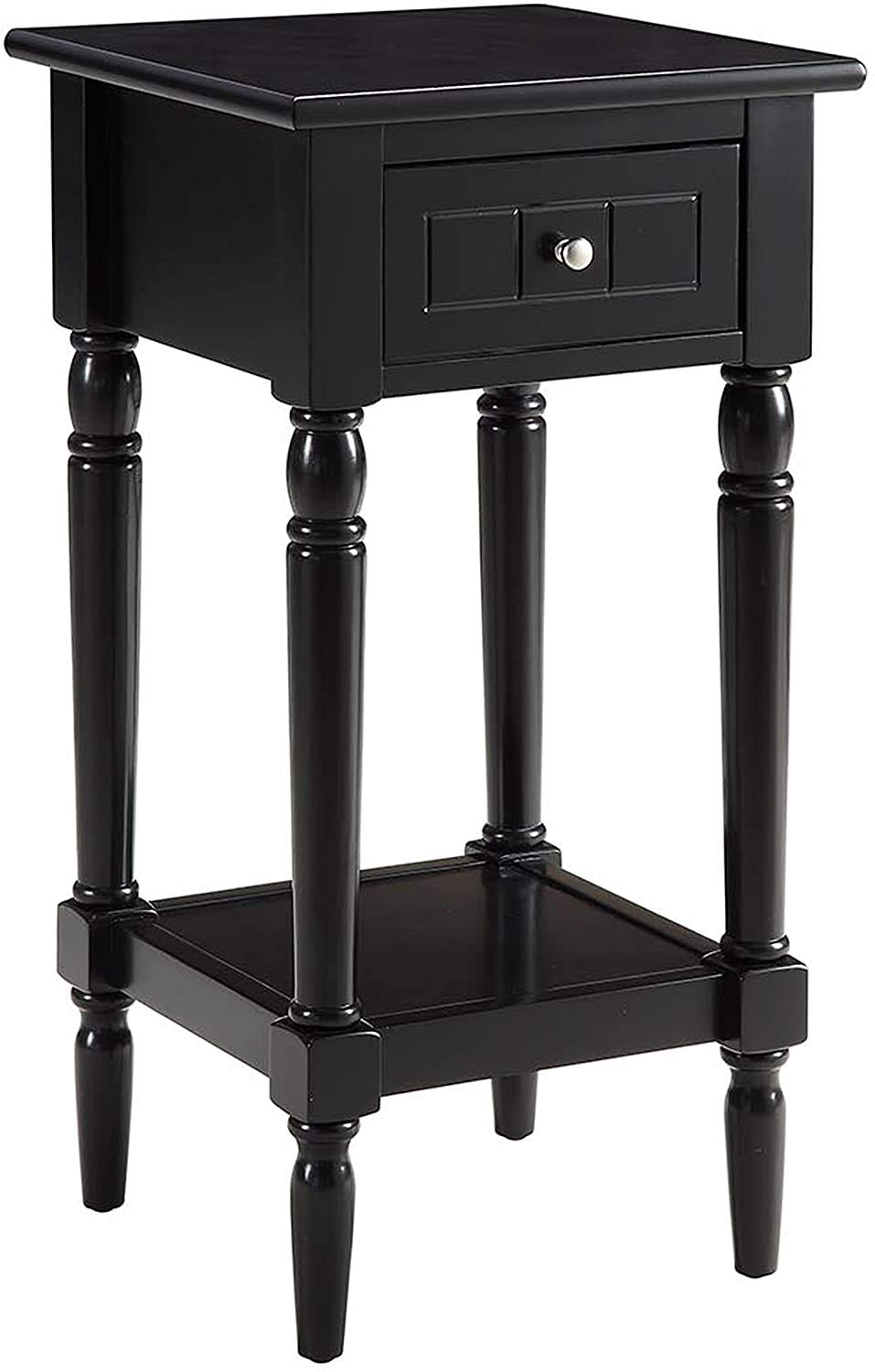 Convenience Concepts French Country Khloe 1 Drawer Accent Table with Shelf, Cobalt Blue