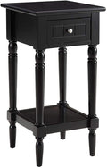 Convenience Concepts French Country Khloe 1 Accent End 14 Traditional Farmhouse Side Table with Storage Drawer and Shelf for Liv