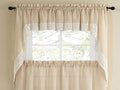 Sweet Home Collection Kitchen Curtain Pair, Swag, Salem French Vanilla