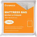 Mattress Bags for Moving and Storage 5 Mil Twin Mattress Cover Bag 1 Pack - Heavy Duty Waterproof Mattress Protector Cover Plast