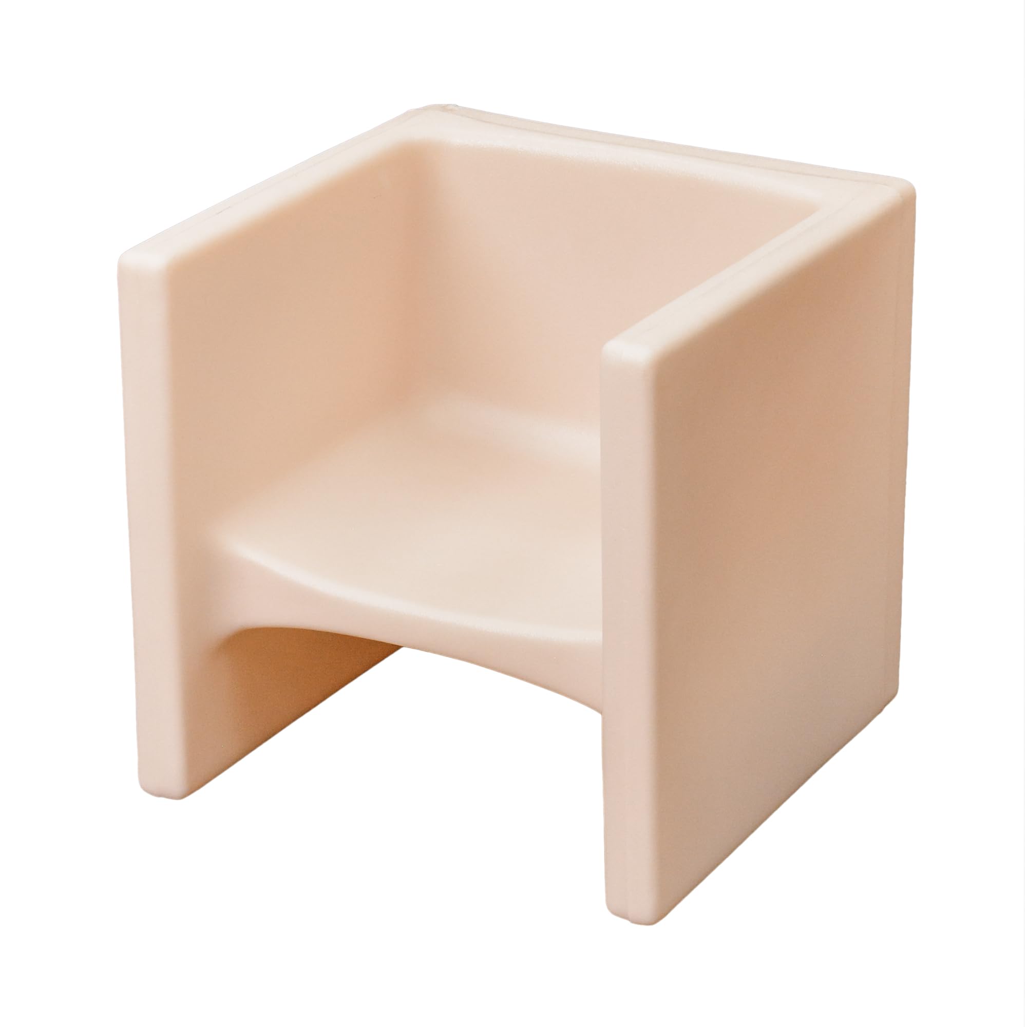 Childrens Factory 3-in-1 Cube Chair for Kids, Flexible Seating Classroom Furniture, 1-Pack, Sand
