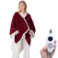 Westinghouse Wearable Heated Throw Blanket, Electric Heated Wrap Poncho Shawl with Pockets, 6 Heating Levels & 2 to 10 Hours Tim