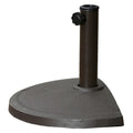 International Caravan Furniture Piece Compound Resin Half-Round Umbrella Stand