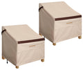 PATIOASIS Patio Chair Cover Set of 2, Outdoor Small Chair Covers 29L x 30W x 36H Waterproof Rip-Proof UV-Proof