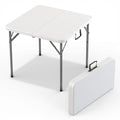 34 Square Foldable Table with Built in Handle & Steel Legs | Heavy Duty Portable | Perfect for Party, Dining, Wedding, Events, P