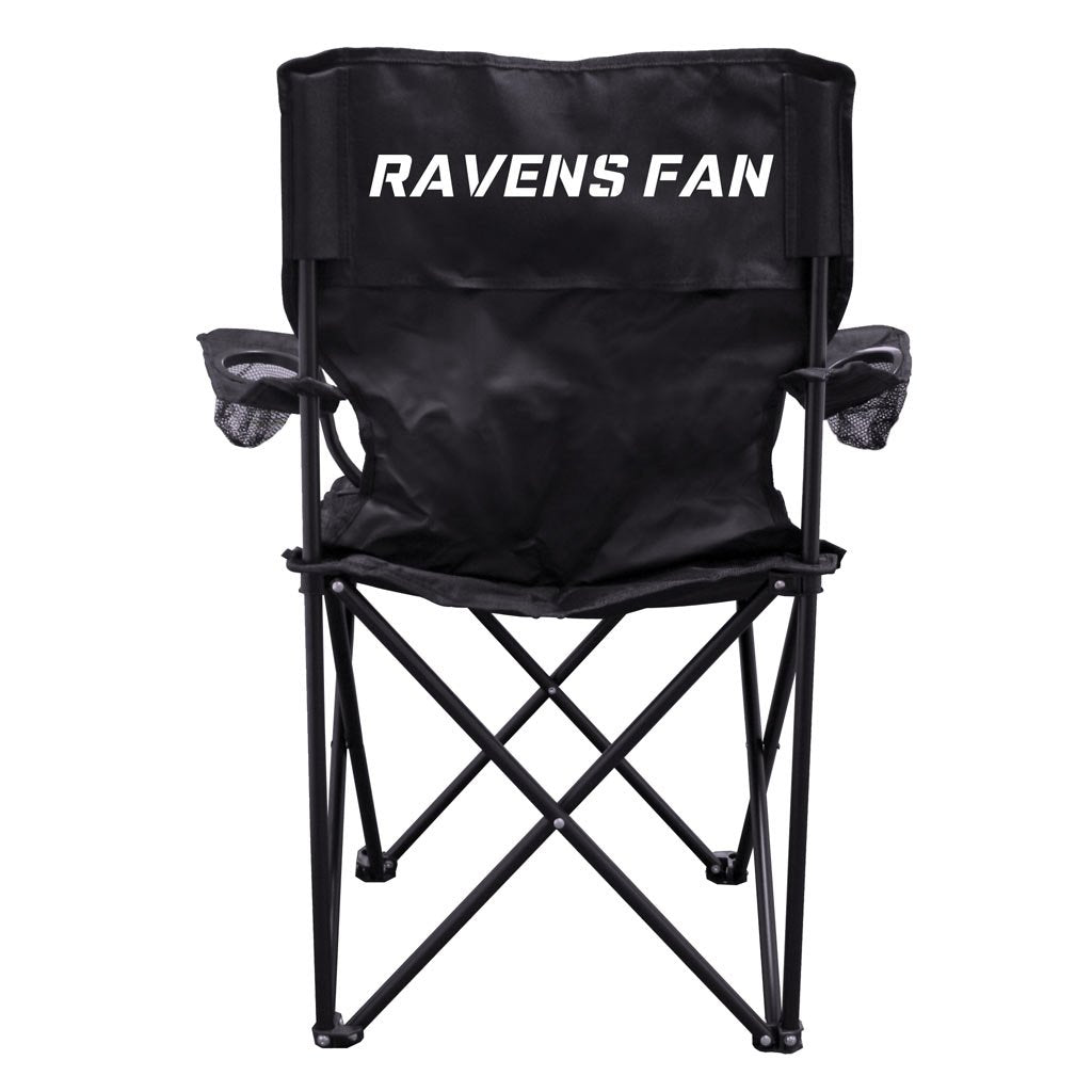 VICTORYSTORE Outdoor Camping Chair - Ravens Fan Camping Chair with Carry Bag