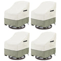 LSongSKY Patio Swivel Chair Cover 4 Pack,Waterproof Heavy Duty Outdoor Chair Covers,Outdoor Swivel Chair Cover for Patio Furnitu