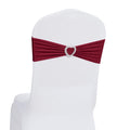 Howhic Pack of 30 Spandex Chair Sashes Bows Stretch Chair Cover Band with Buckle Slider Universal Elastic Chair Ties for Wedding