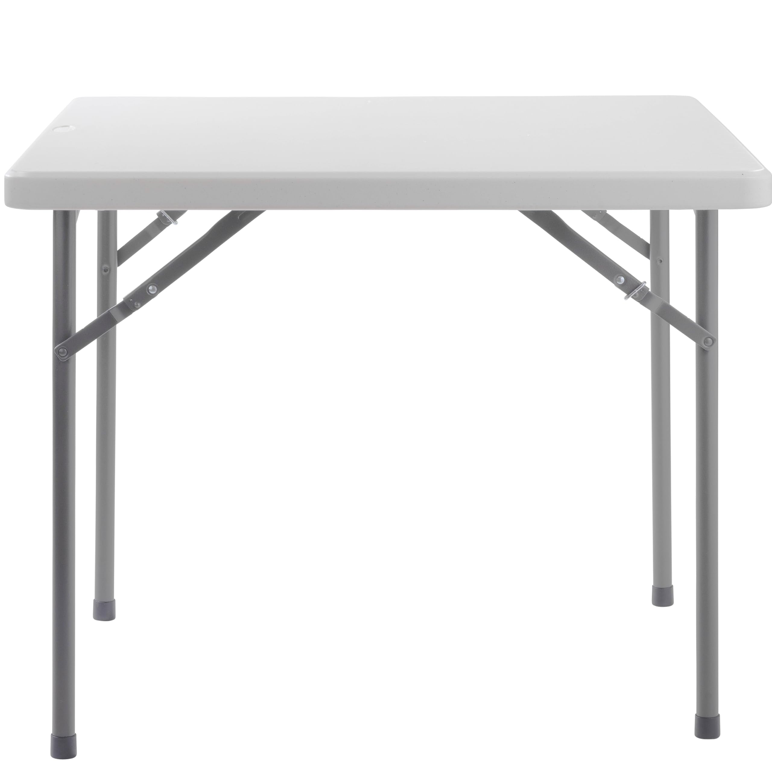 National Public Seating 36 x 36 Square Plastic Folding Table - Adjustable, Heavy-Duty, Portable, Indoor/Outdoor Table for Office