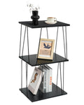 KJGKK Tall Side Table, Small End Table, 29 inch High Accent Table, Bedside Table for Living Room, Bedroom and Office, Ebony Blac