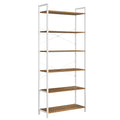 VASAGLE 6-Tier Tall Bookshelf, Large Bookcase with Steel Frame, Deep Book Shelf for Living Room, Home Office, Study, 11.8 x 31.5