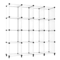 AWTATOS Cube Storage Organizer, 16 Cube Closet Organizer, Stackable Storage Cube Shelves, DIY Portable Closet Clothes Organizer 