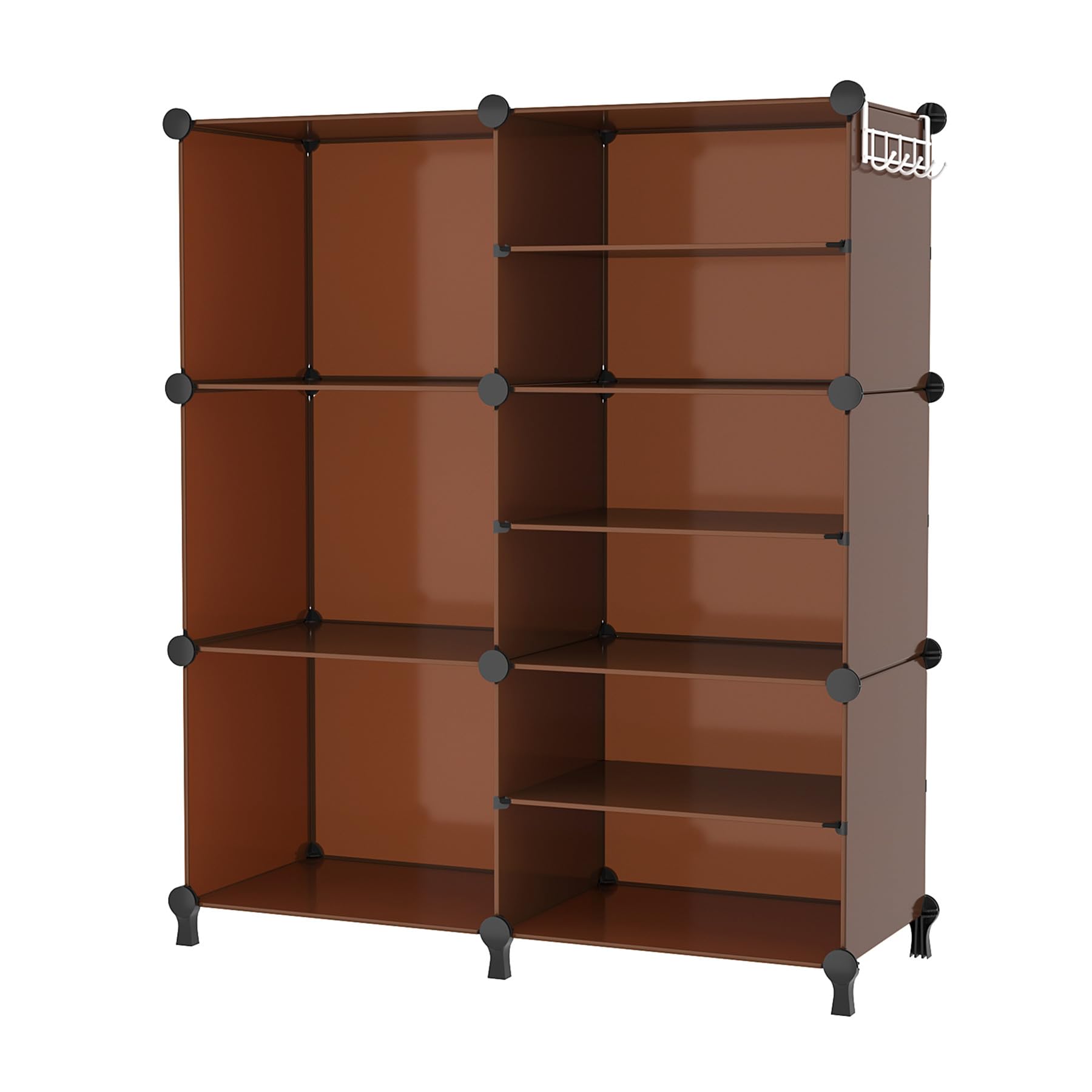 AWTATOS Closet Organizer 6 Cube Storage Shelves Portable Closet Clothes Organizers and Storage Stackable Cubby Shelving for Clos