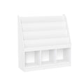 RiverRidge Kids 4 shelves Three Cubbies Bookrack, White (02-251), 11.81D x 35W x 36H