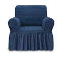 NIcEEc Armchair Slipcover Blue Armchair covers 1 Piece Easy Fitted Sofa couch cover Universal High Stretchable Durable Furniture