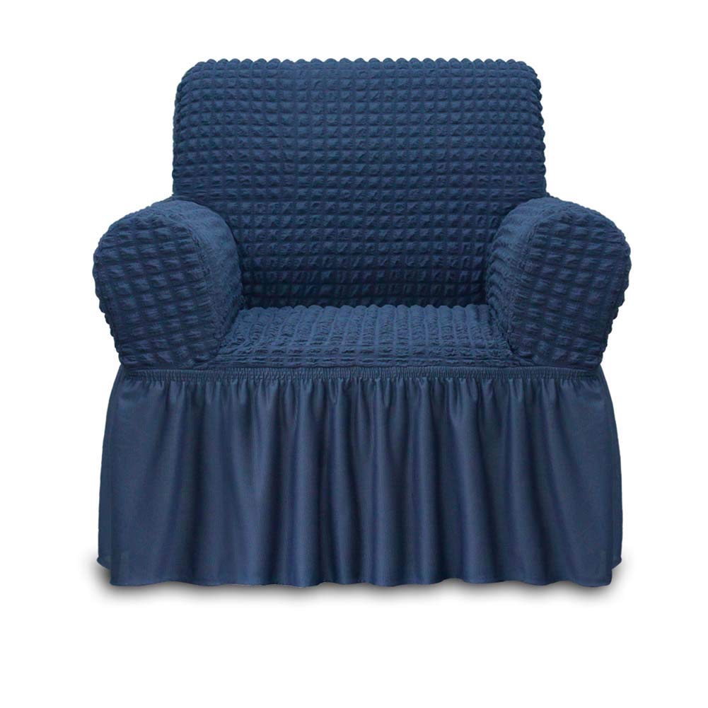NIcEEc Armchair Slipcover Blue Armchair covers 1 Piece Easy Fitted Sofa couch cover Universal High Stretchable Durable Furniture