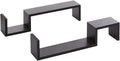 Greenco Floating Wall Shelves, White Finish (2pcs) | Wall-Mounted Shelves, Storage, Hanging/Floating Shelf, Bookshelf, Book Orga