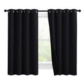 NICETOWN Truly Blackout Curtains 57 inches Length, 2 Thick Layers Completely Blackout Window Treatment Thermal Insulated Lined D