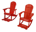 WUnlimited SW2007RD-R2 Adirondack Rocking Chair, Red