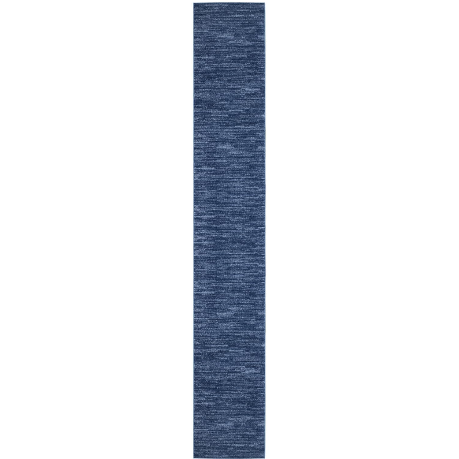 Nourison Essentials Indoor/Outdoor Navy Blue 22 x 20 Area Rug, Easy Cleaning, Non Shedding, Bed Room, Living Room, Dining Room,