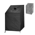 Slan Arrow Stacking Chair Cover, 420D Patio Chair Cover, Outdoor Patio Furniture Covers for Stacked Chairs, Outdoor Lawn Dining 